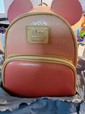 Loungefly Sequin Mini Backpack with Ear Accents